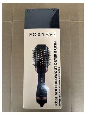 Foxybae Rose Gold Blowout Dryer Hairbrush HAB-RGUS NEW SEALED